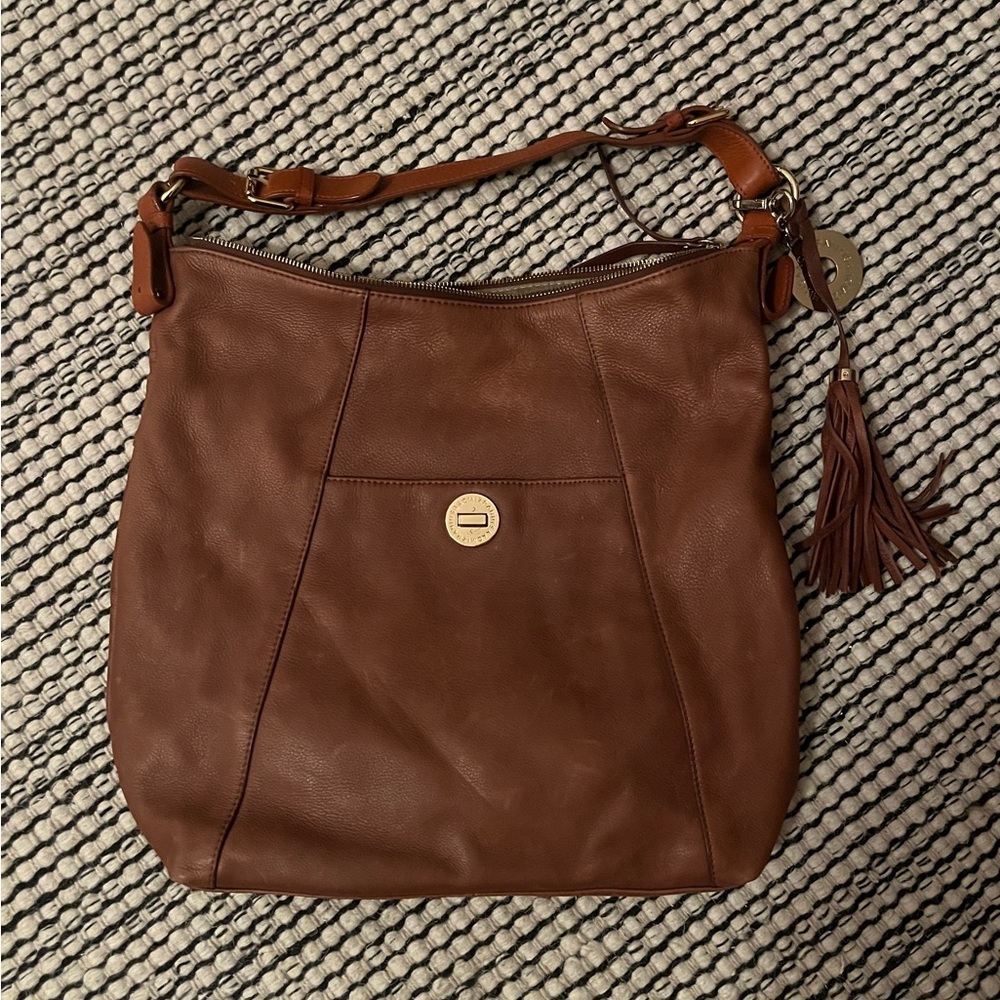 Brown Leather Shoulder Bag